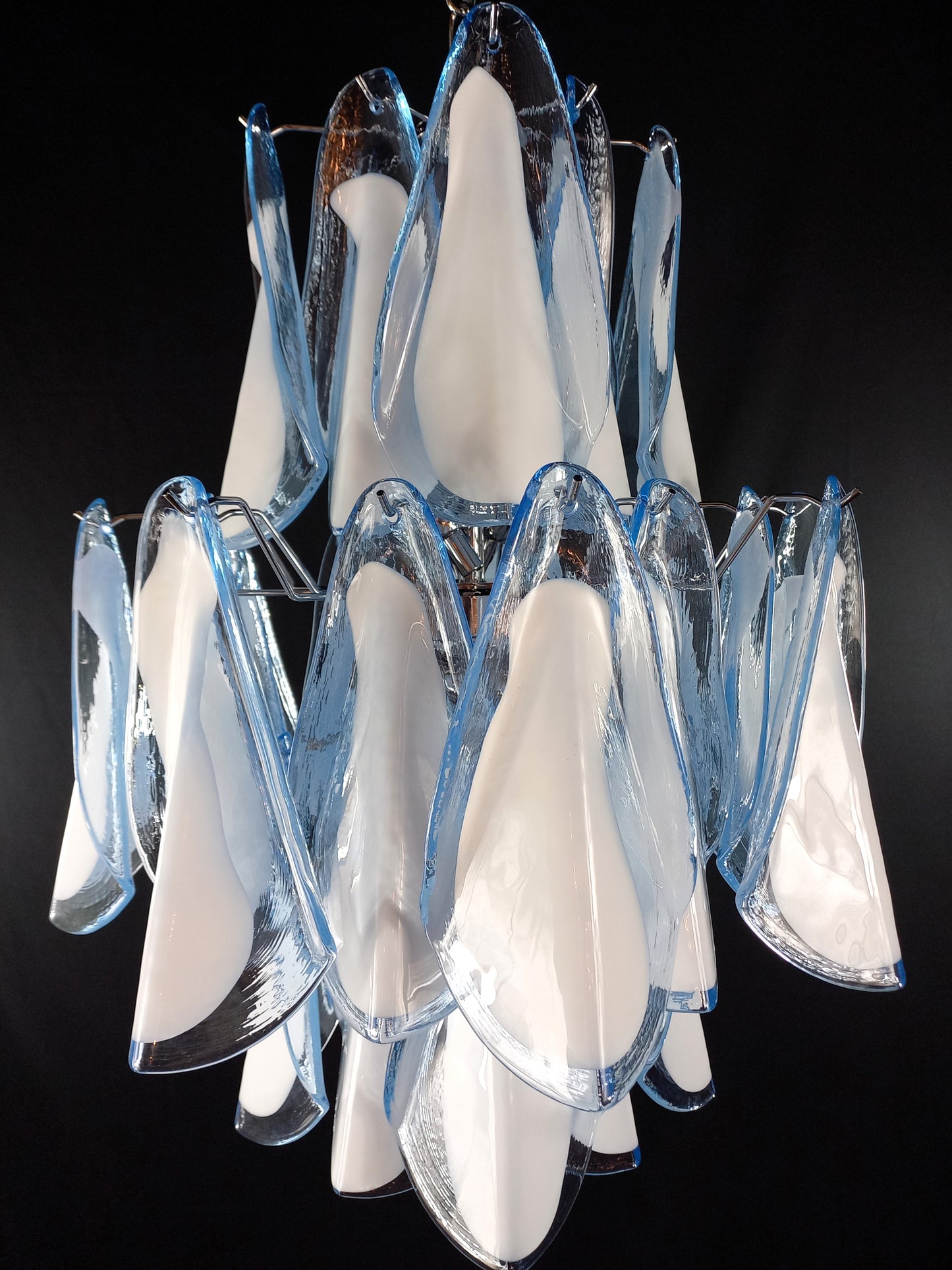 Lampadario di Murano artigianale stile Impero. Con vetri di Murano fatti a mano. Made in Murano, Italy