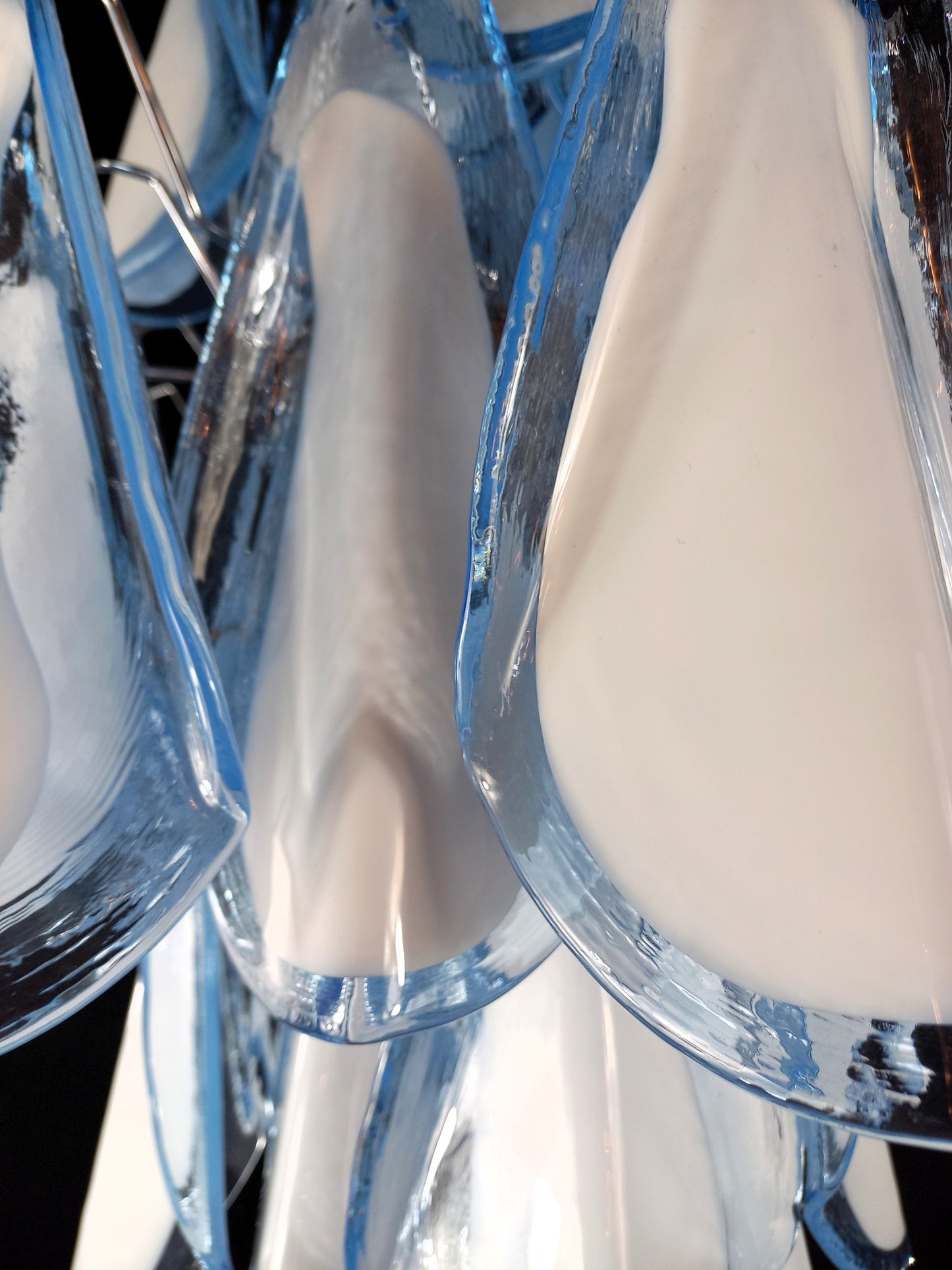 Lampadario di Murano artigianale stile Impero. Con vetri di Murano fatti a mano. Made in Murano, Italy