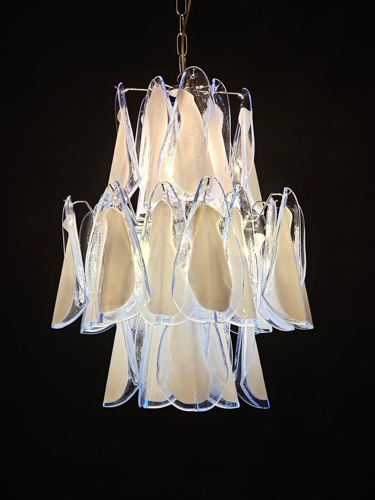 Lampadario di Murano artigianale stile Impero. Con vetri di Murano fatti a mano. Made in Murano, Italy