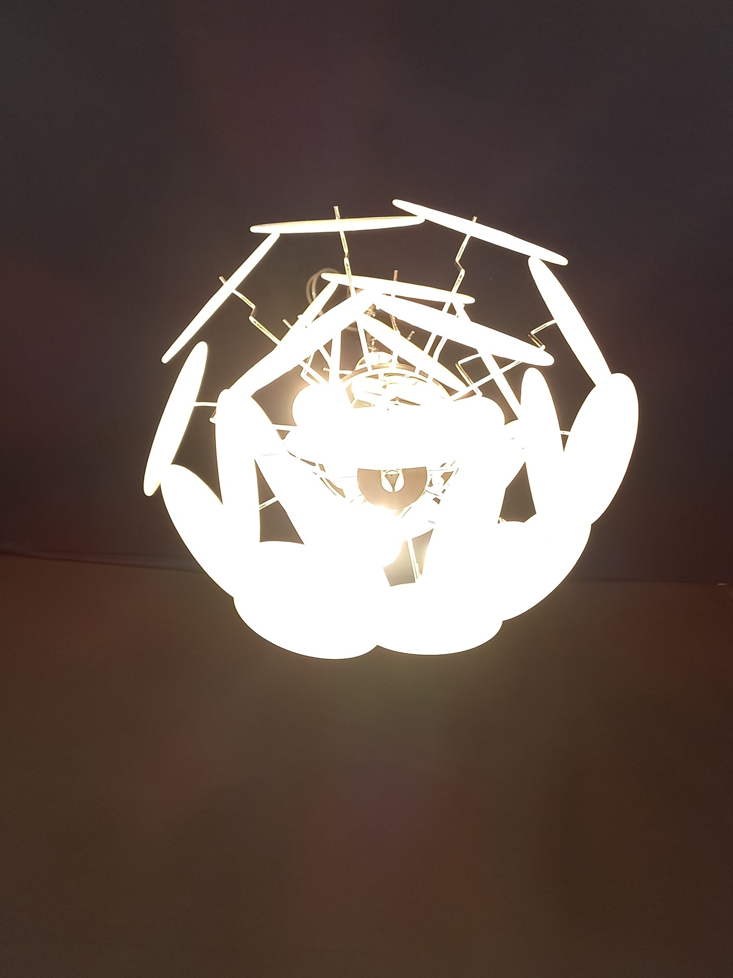 Murano Alabaster Disc Chandelier, with white Alabaster handmade Disc Glass, made in Murano Italy