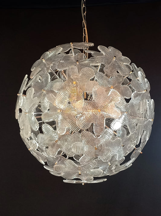 Introvabile lampadario Sputnik con vetri unici di Murano , made in Italy