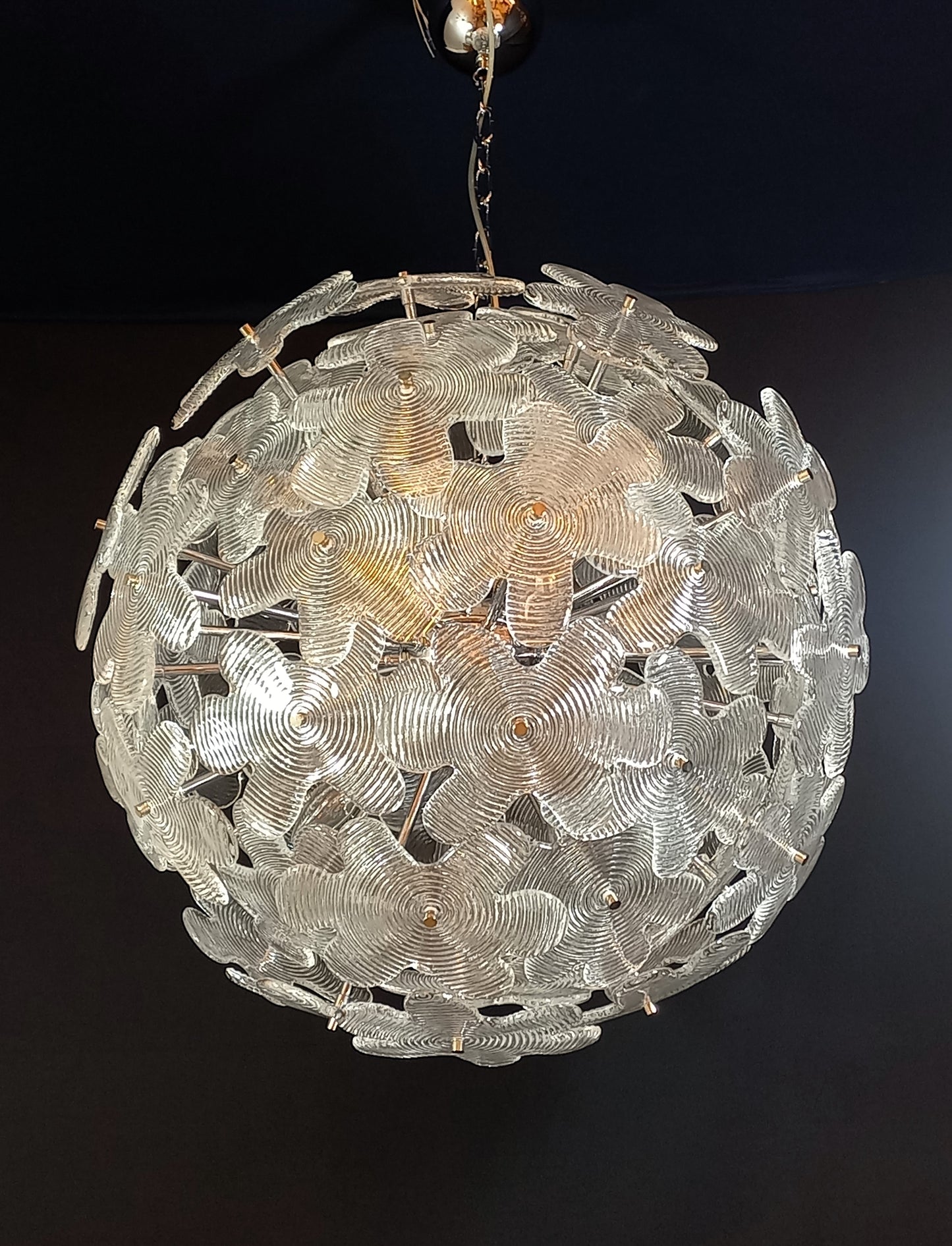 Introvabile lampadario Sputnik con vetri unici di Murano , made in Italy