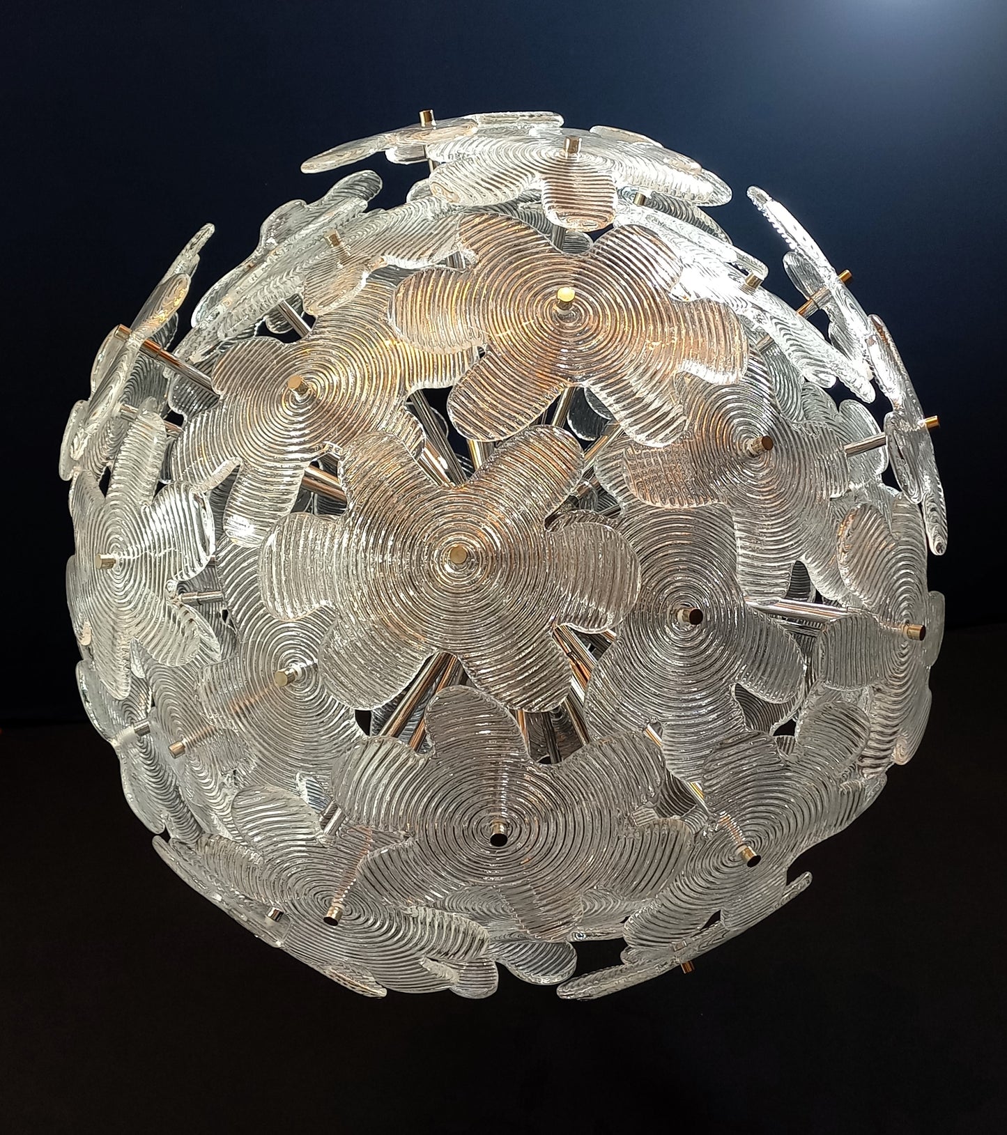 Introvabile lampadario Sputnik con vetri unici di Murano , made in Italy