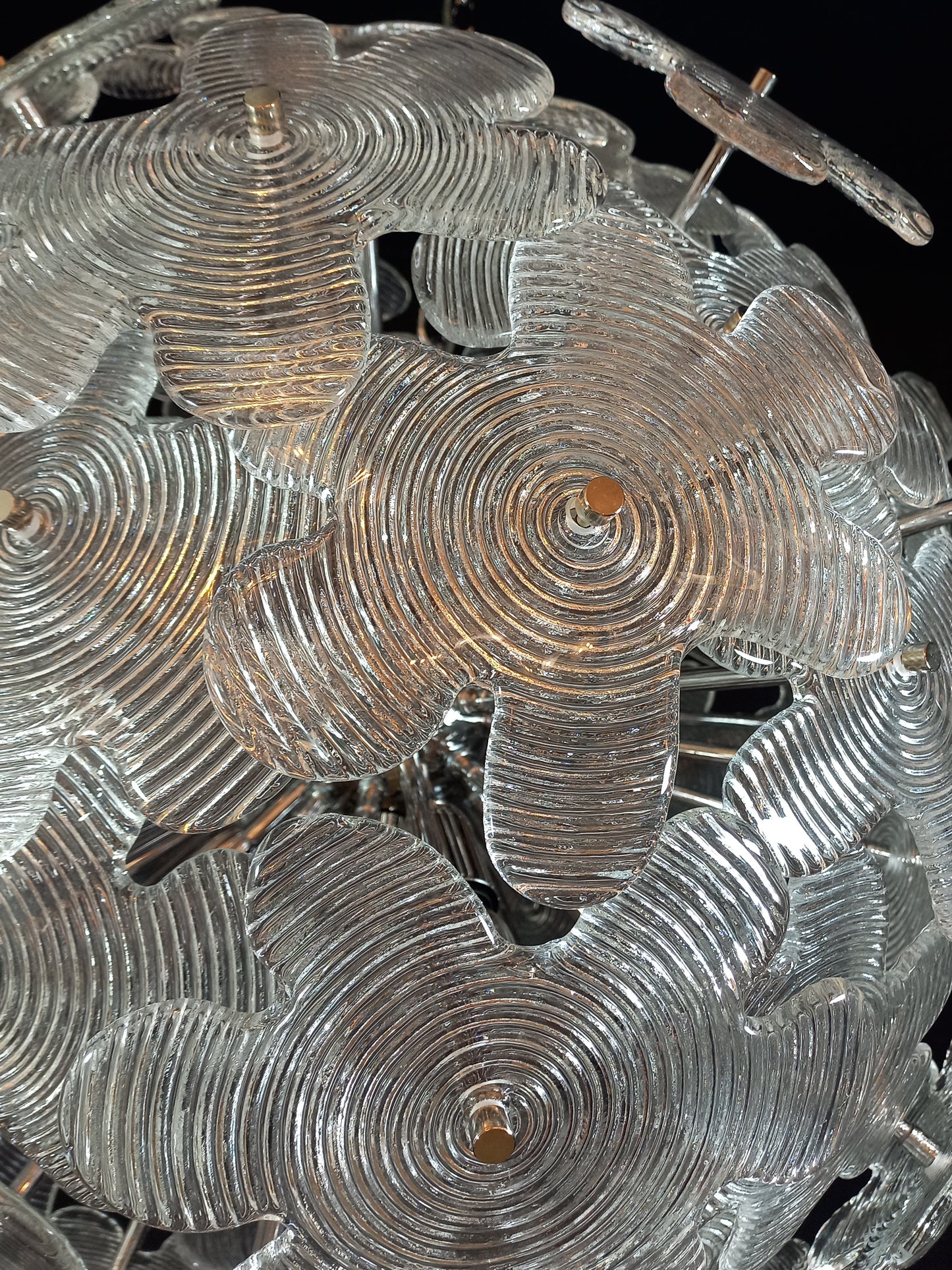 Introvabile lampadario Sputnik con vetri unici di Murano , made in Italy