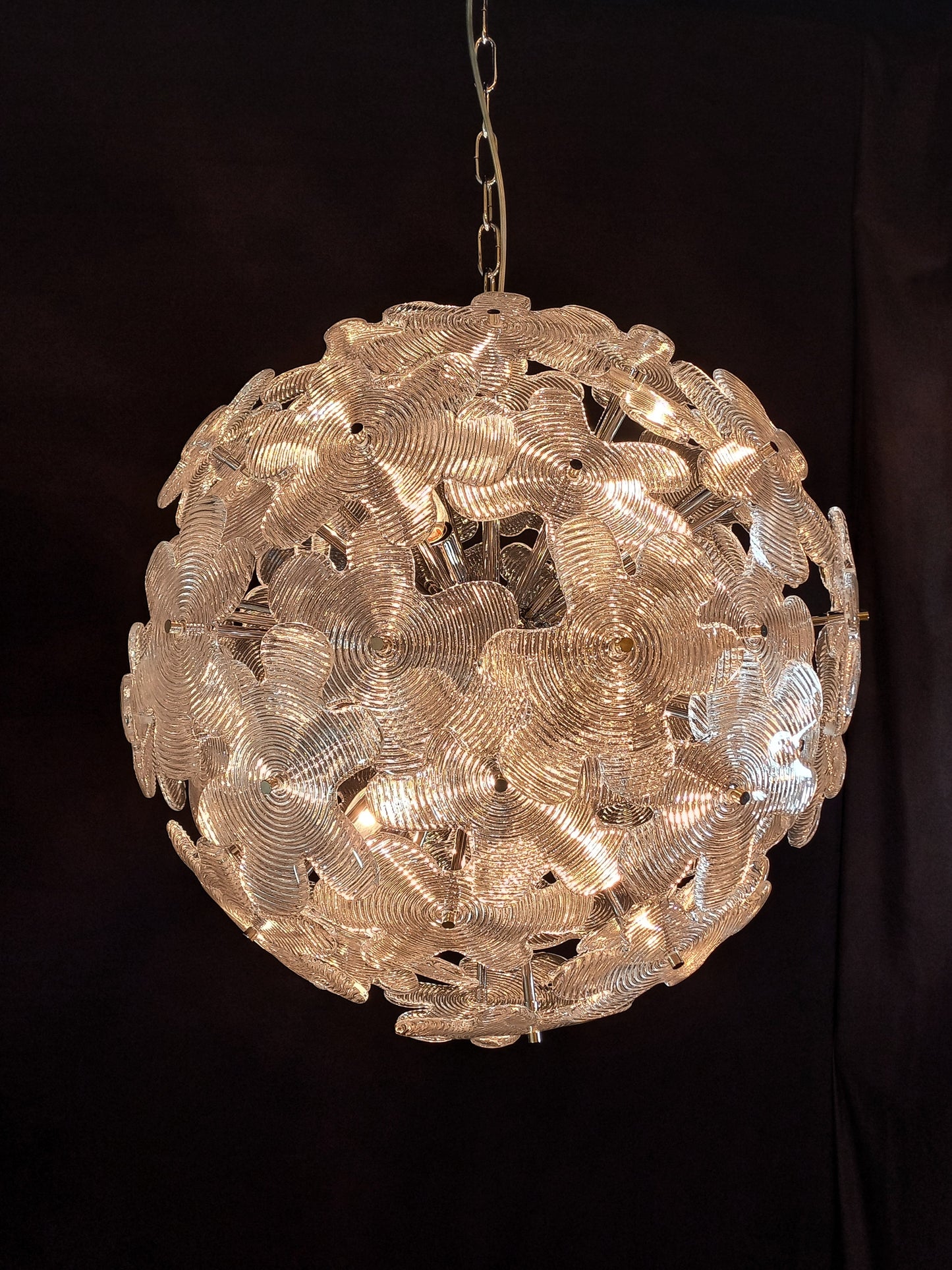 Introvabile lampadario Sputnik con vetri unici di Murano , made in Italy