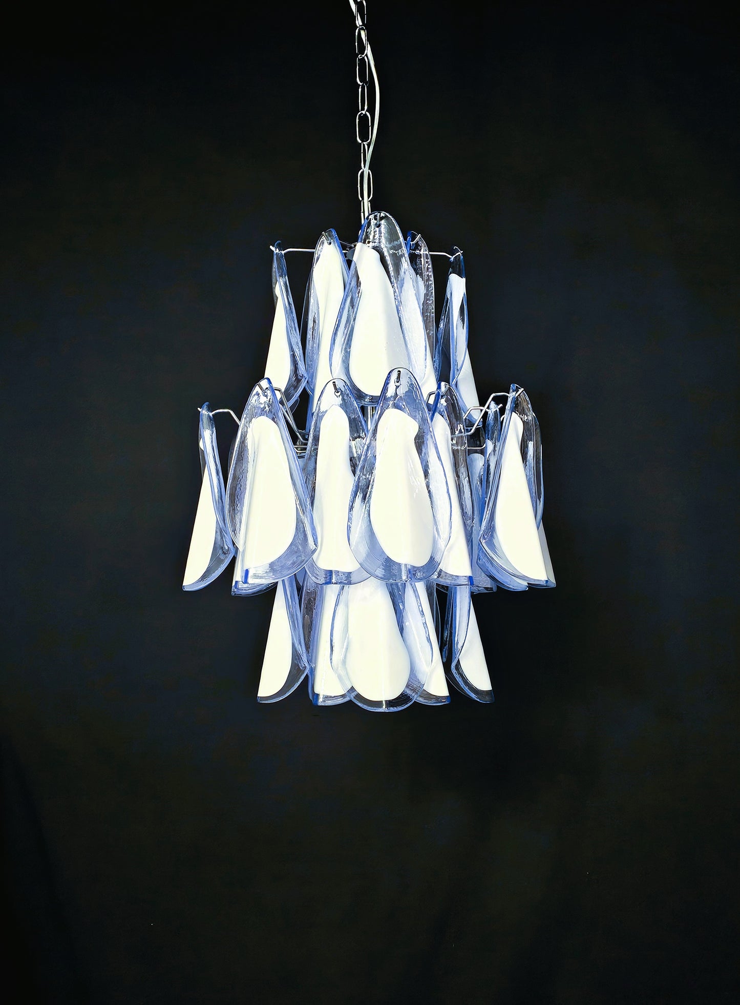 Lampadario di Murano artigianale stile Impero. Con vetri di Murano fatti a mano. Made in Murano, Italy